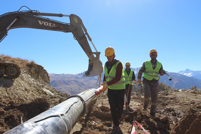 Doğalgaz boru hattı, Hakkari'ye ulaştı 10