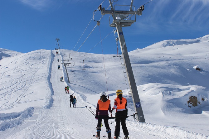 Hakkari dağlarında kayak sezonu açıldı 5