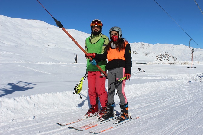 Hakkari dağlarında kayak sezonu açıldı 7