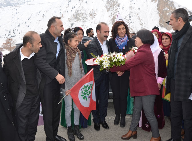 Hakkari’de HDP adaylarına görkemli karşılama 5
