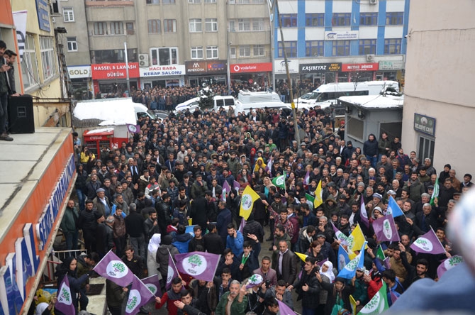 HDP Hakkari’de seçim bürosu açtı! 4
