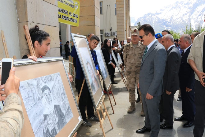 Güzel Sanatlar Lisesi öğrencilerinin sergisi açıldı 16