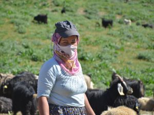 Hakkari'de zorlu yayla yolculuğu