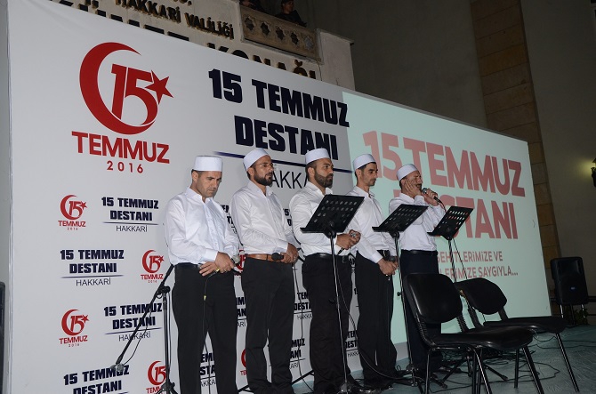 Hakkari'de 15 Temmuz programı düzenlendi 15