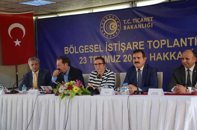 Ticaret Bakanı Pekcan Hakkari'de 15