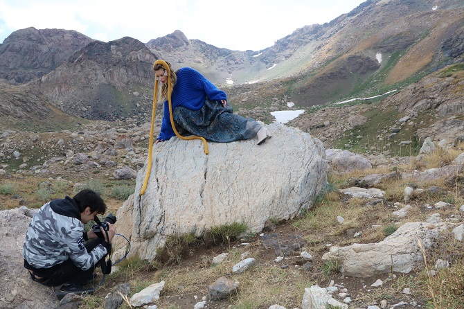 Hakkari'deki berçelan yaylası'nda moda çekimi 12