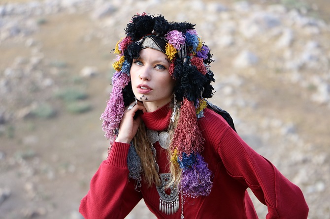 Hakkari'deki berçelan yaylası'nda moda çekimi 2