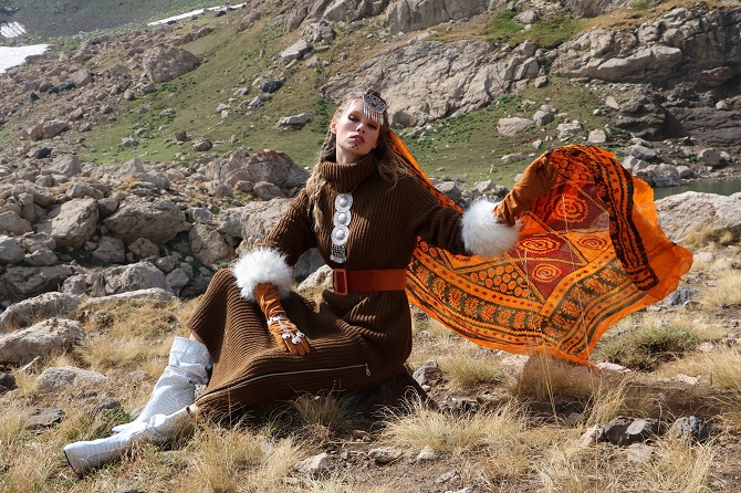 Hakkari'deki berçelan yaylası'nda moda çekimi 8