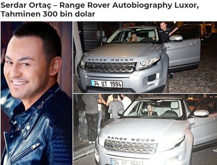 Ünlülerin Dudak Uçuktalan Arabaları ve fiyatları 24