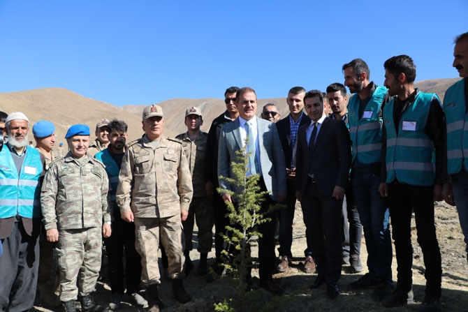 Hakkari'de fidan dikimi etkinliği 26