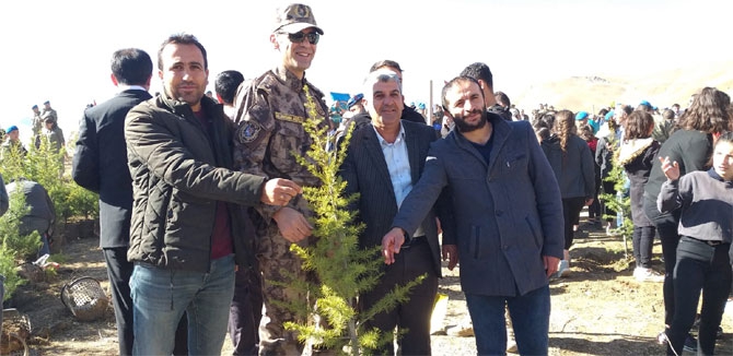 Hakkari'de fidan dikimi etkinliği 43