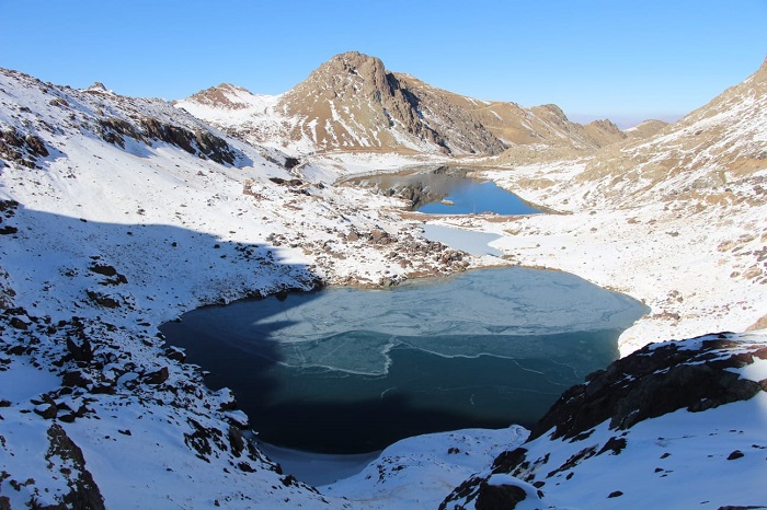 Hakkari'de ilk defa Cilo Sat Gölleri kar ile görüntülendi 10