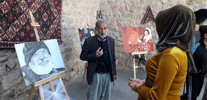 Çukurca'nın ilk resim sergisine yoğun ilgi! 16
