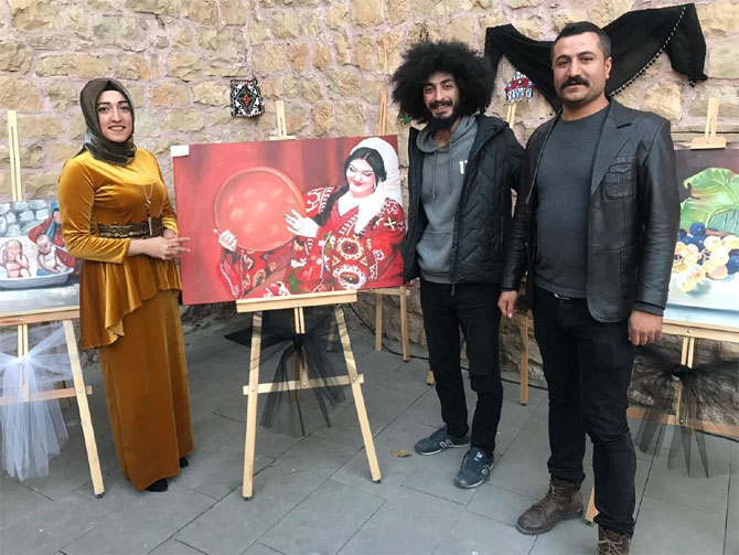 Çukurca'nın ilk resim sergisine yoğun ilgi! 19