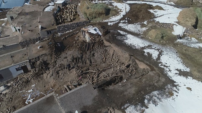 Başkale'deki yıkımdan fotoğraflar! 18