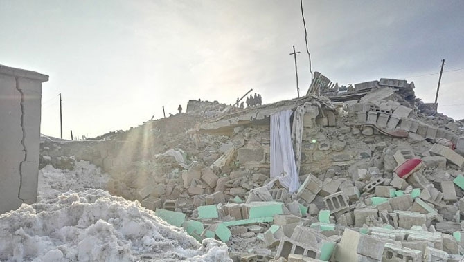 Başkale'deki yıkımdan fotoğraflar! 8