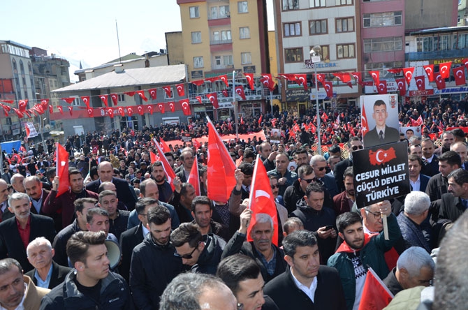 Hakkari'de 'Bahar Kalkanı Harekatına' destek yürüyüşü 16