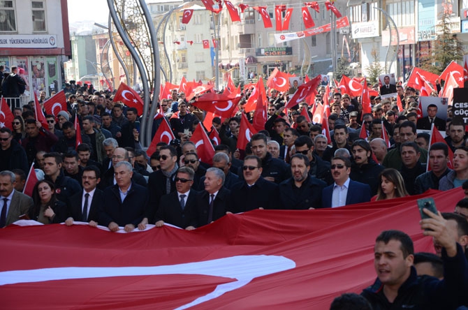 Hakkari'de 'Bahar Kalkanı Harekatına' destek yürüyüşü 6