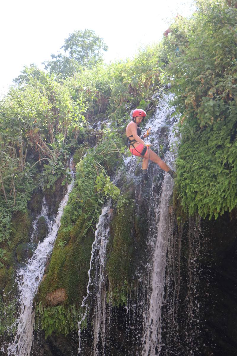 Kaval Şelalesinde Canyoning yaptılar 15