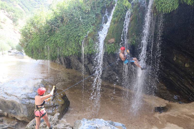 Kaval Şelalesinde Canyoning yaptılar 17