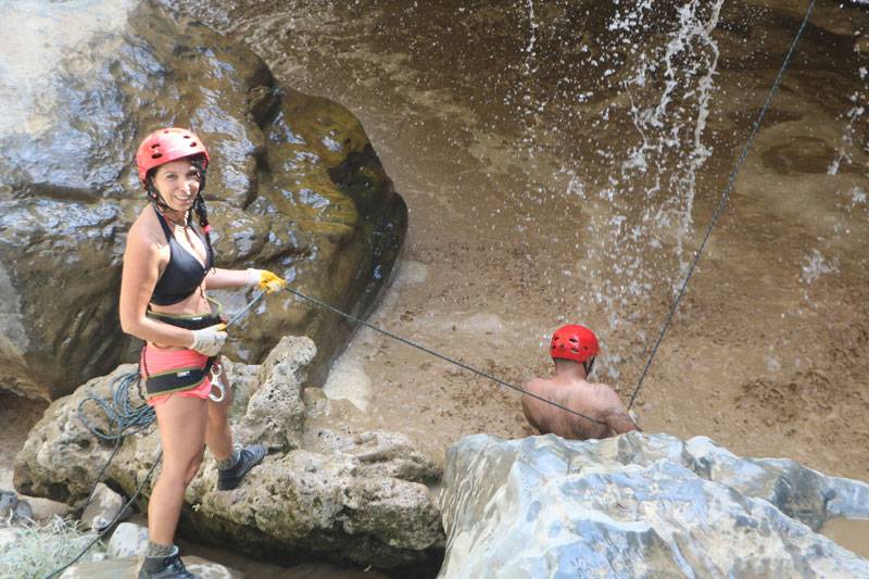 Kaval Şelalesinde Canyoning yaptılar 18