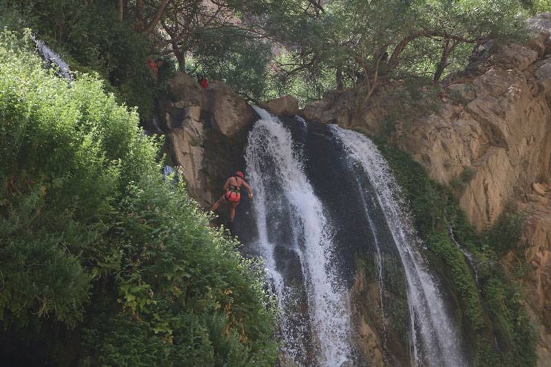 Kaval Şelalesinde Canyoning yaptılar 8