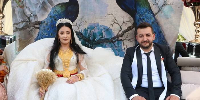 Çiftçi ailesinde görkemli düğüné