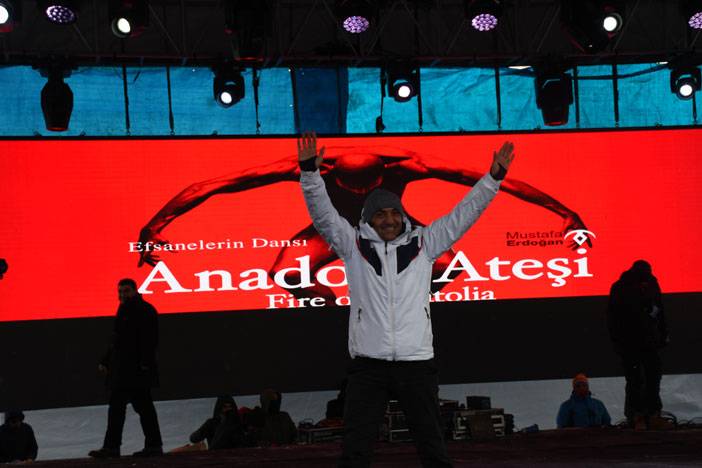 Hakkari'deki '4'üncü Kar Festivali'nde Anadolu Ateşi gösterisi 34