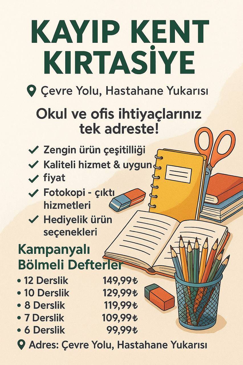 Kayıp Kent Copy Center’da Büyük İndirim 15