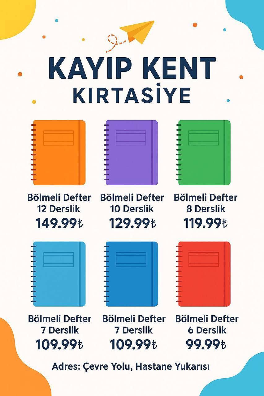 Kayıp Kent Copy Center’da Büyük İndirim 7