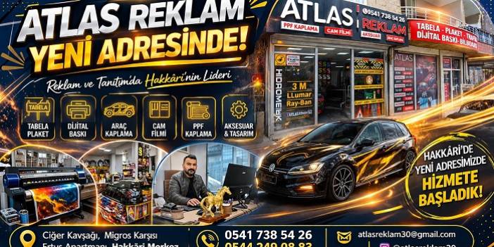 Hakkari’de Reklam ve Aksesuarın Yeni Adresi: Atlas Reklam Ajans