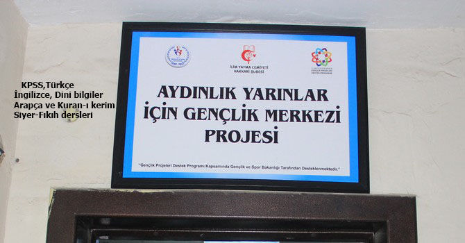 Hakkari'de ‘İlim Yayma Cemiyeti Aydınlık Yarınlar İçin kurs kayıtları devam ediyor