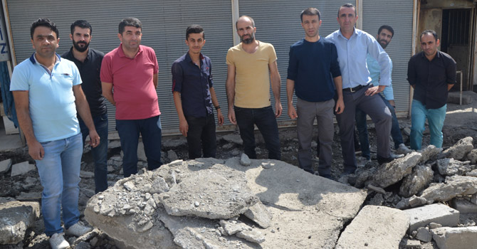 Hakkari’de barakalar kaldırılıyor esnaf tepkili