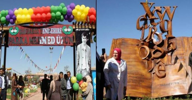 Mehmed Uzun Parkı’nın tabelası indirildi, anıtı kaldırıldı