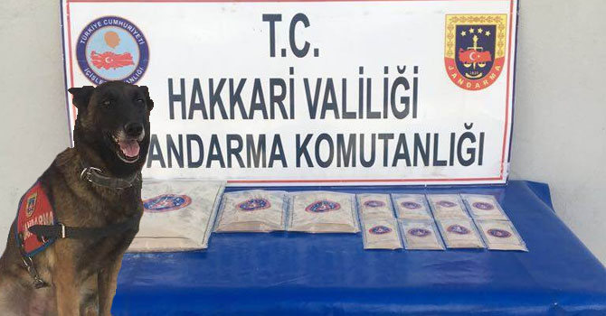 Hakkari'de 2 kişinin üzerinde 1.754 gram eroin ele geçirildi