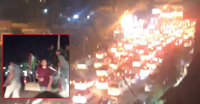 Kerkük ve Hanekin'de Kürt halkı sokaklarda