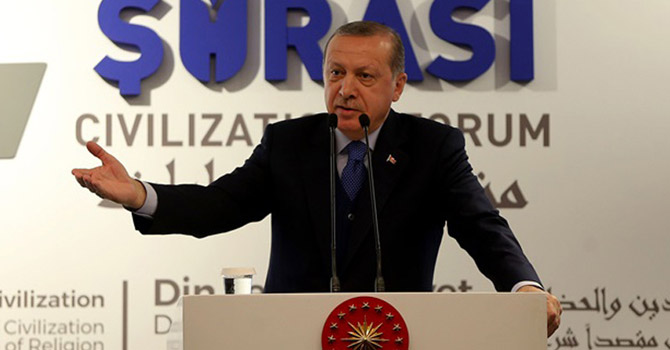 Erdoğan: ABD'de teröristlere bizi dövdürüyorlar