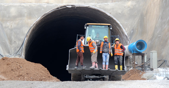 Güzeldere Tünelinde kışın da çalışacaklar