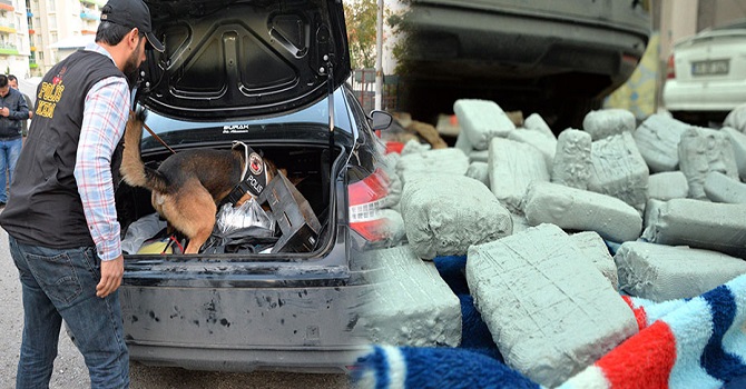 Açığa alınan polisin aracında 40 kilo eroin ele geçirildi
