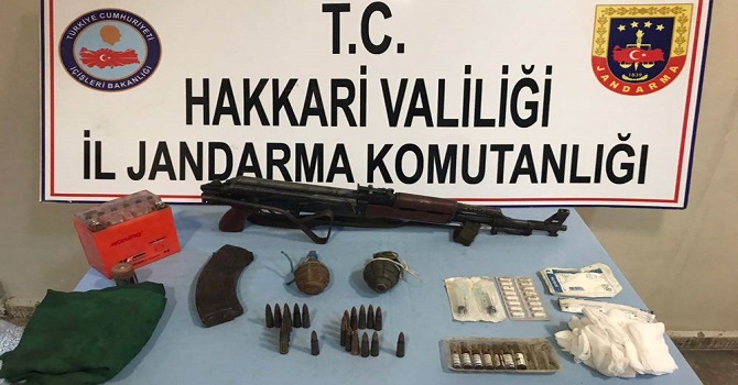 Hakkari'de silah ve mühimmat ele geçirildi!