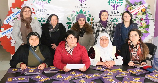HDP’li kadınlardan 25 Kasım açıklaması