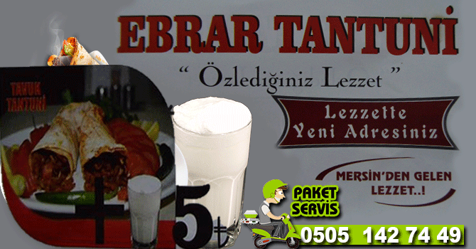 Ebrar Tantuni'de tavuk tantuni + ayran 5 TL
