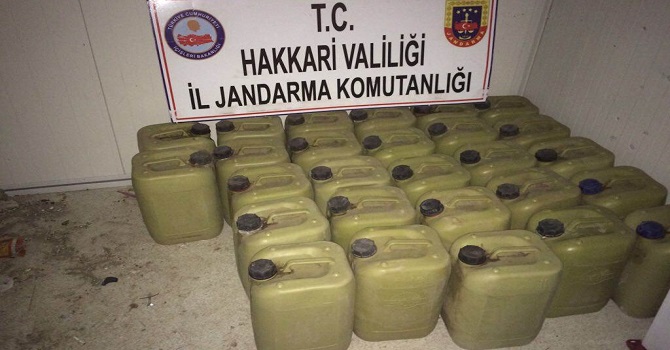 Şemdinli'de 486 litre akaryakıt ele geçirildi