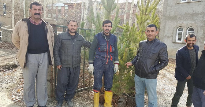 Esendere Belde Belediyesi  5 bin 520 fidan dağıttı