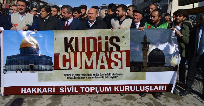 Hakkâri’de ‘Kahrolsun İsrail’ sloganları atıldı