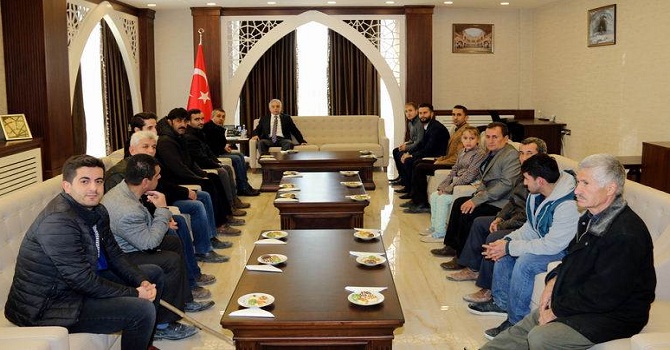 Engellilerden Vali Toprak'a ziyaret