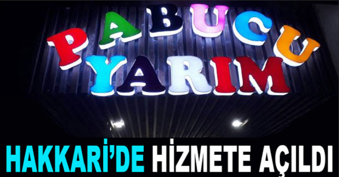 Hakkari’de ‘Pabucu Yarım’ açıldı