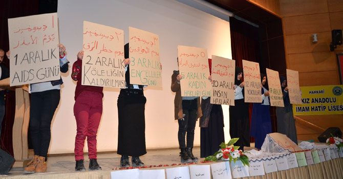 Hakkaride “Dünya Arapça Günü” etkinliği düzenlendi