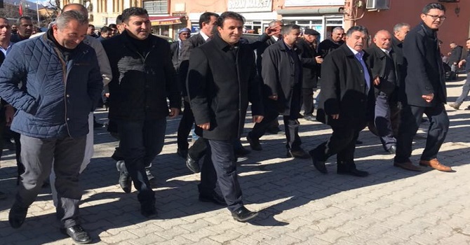 Ak Parti il başkanı Metin Tekin Çukurca’yı ziyaret etti