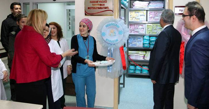 Hakkari Devlet Hastanesi minik kalpler odasına kavuştu